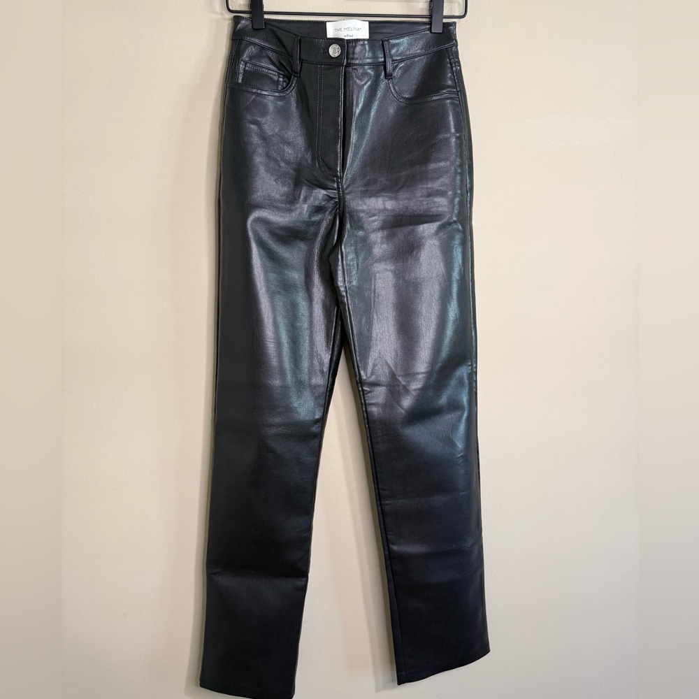 Wilfred The Melina black faux leather pants from Aritzia size 2